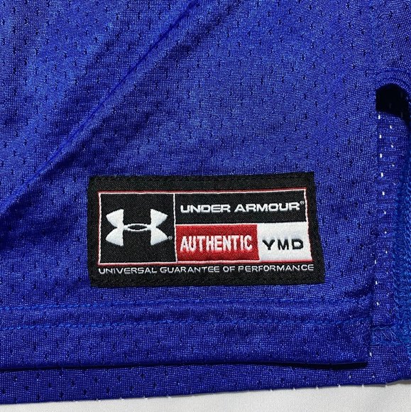 Authentic Under Armour GVK Football Jersey Shirt Size YMD Blue - Picture 4 of 6
